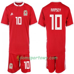 Koszulka Walia RAMSEY 10 Dziecięcy Domowe Koszulki Piłkarskie 2018-2019 Krótki Rękaw